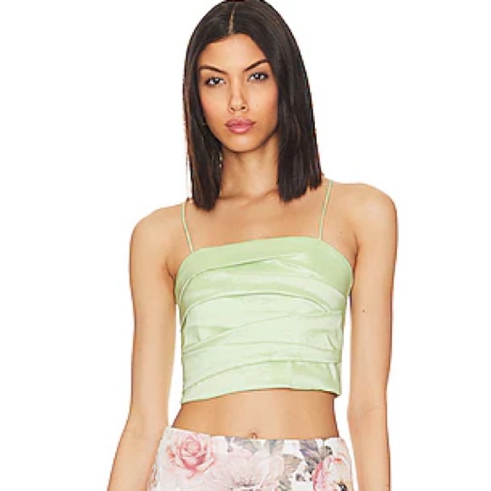 Alice + Olivia Light Tita Draped Tank